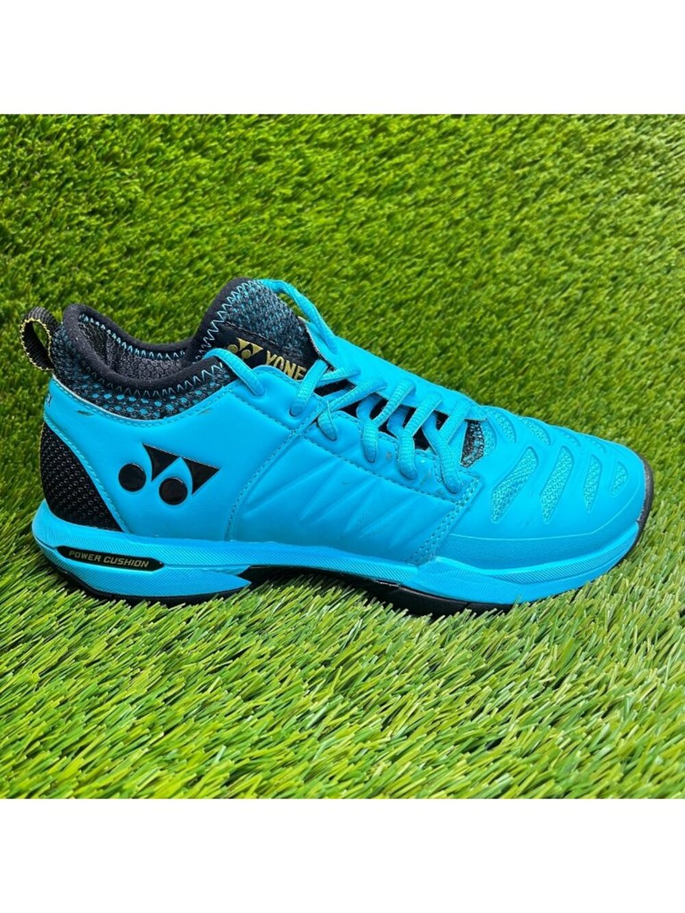 Yonex Power Cushion Fusion Rev 3 MGC Womens Size 7.5 Blue Running Shoes Sneakers